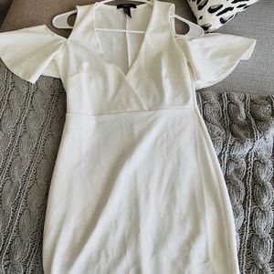 White bodycon dress size M